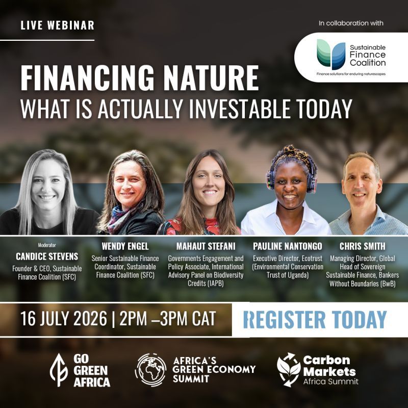 Financing Nature: What Is Actually Investable Today?