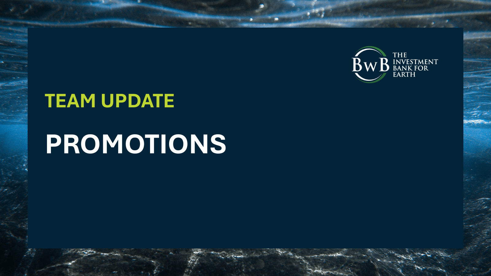 Congratulations to Steve Pack, BwB's New Head of Compliance & Risk