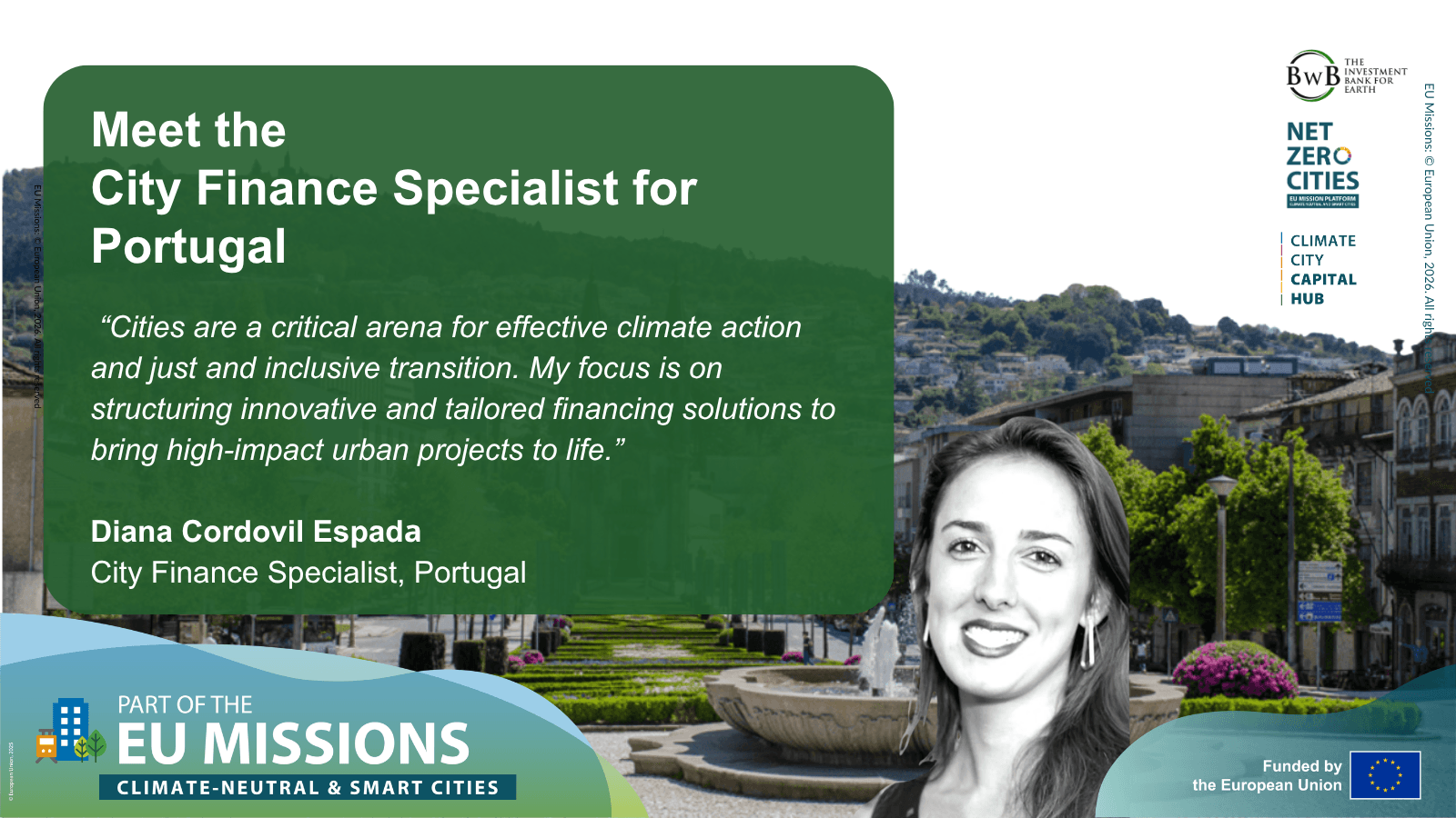 Welcoming Diana Cordovil Espada as City Finance Specialist for Portugal